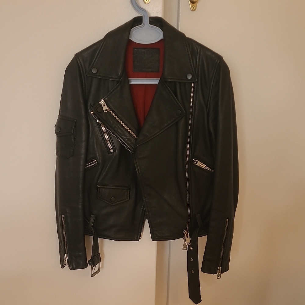 Black Leather Biker Jacket
